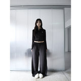 【MADE】winter velour pants, black