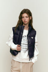 アーチチェリークロップダウンベスト [NAVY]