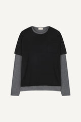 レイヤードTシャツセット(半袖+長袖)