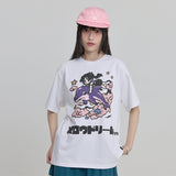 MELLOW DREAM Cartoon Half Sleeve T-shirt