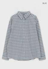 [MADE] Muto Oversized-Fit Checkered Shirt