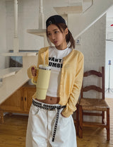 [U-BASIC] Plain Round Cardigan