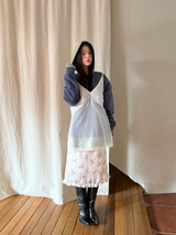 boxy raglan crop sweatshirt 