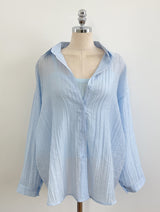 Sisle knit sleeveless wrinkle shirt set