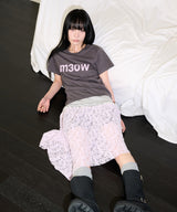 M3OW スリムTシャツ - チャコール