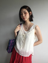 Veil Ruban Layer Sleeveless (2color)