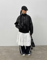 [MADE] Whisley Cotton Flare Midi Skirt