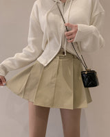 プリーツミニスカート