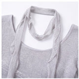 Mabel Asymmetric Lace Top