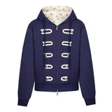 Rosie Floral Toggle Hoodie Zip-up