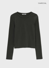 [B-BASIC] Standard Round Long Sleeve T-Shirt 2SIZE