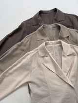 [Strap SET] Rocio Wrap Shirt Jacket