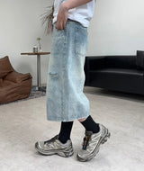 Patton Cut Bermuda Denim Pants