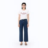 Miss Baker エンボニードルTシャツ ホワイト