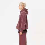 HEARTFELT P/G HOODY ZIP_BURGUNDY