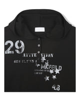 (UNISEX) Attack Henley Hooded Long Sleeve