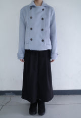 Powder double short coat (2color)