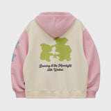 Colorblock スターダンシングフードジップアップ