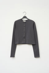 (W) Cream Button Top