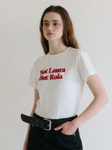 ROLA ロゴ グラフィック Tシャツ ホワイト