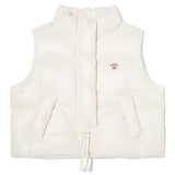 ARCH CHERRY CROP DOWN VEST [IVORY]