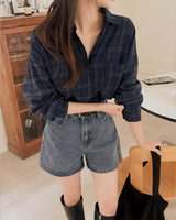 Erene チェック柄シャツ