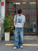 MR Dat long wide Denim