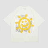 FAITH FADE UTOPIA - サニーオーバーサイズTシャツ (ブロークンホワイト)