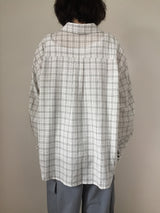Muslin check summer shirt (2color)