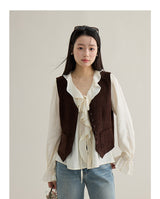 Classic Layered V-Neck Knit Vest