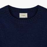 ストレンジャークラシックフィットエッセンシャルクルーネックセーター (Navy)
