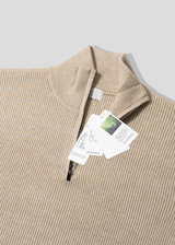 All Day High Neck Modal Semi-Zip-Up Knit