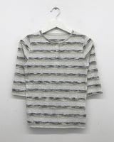 アンチヘンリーネック3/4スリーブTシャツ