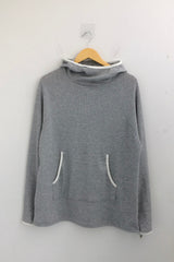 highneck loose waffle hood