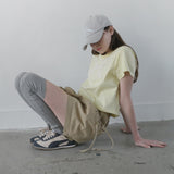 イエローリボンセミクロップTシャツ