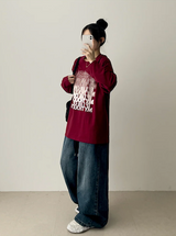 NT Gradient Noise Printed Long Sleeve Tee