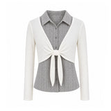 Lena Check Tie Bolero Shirt