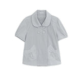 Detachable round jacket (Graish Blue)