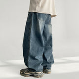 Peter Knee-Slit Detail Denim Wide Pants (3 colors)