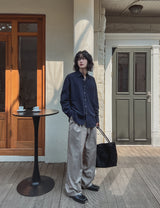 Woobin Two Tuck Wide Slacks