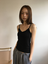 Otti frill button sleeveless top (3color)