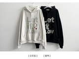 Rear Let It Flow Crack Lettering Overfit Hoodie