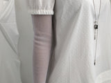 DotTexture Lace Line Mini Dress