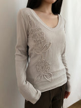 Liam Flower Long-Sleeve T-Shirt