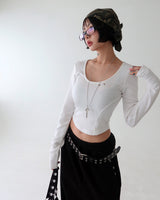 パンチアイレットロングスリーブTシャツ