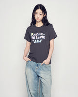 25FW WOMAN AC ベアハートショートスリーブ チャコール