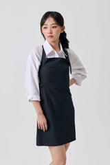 ODE BUCKLE MINI DRESS / CHARCOAL