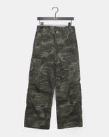 Pimme Military Camo Pocket Cargo Bootcut Cotton Long Pants