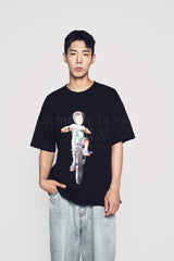 24FW  バイシクルボーイベビーフェイス半袖Tシャツ (OVERSEAS EXCLUSIVE) ブラック