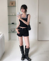 キネアイレットベルテッドショートパンツ